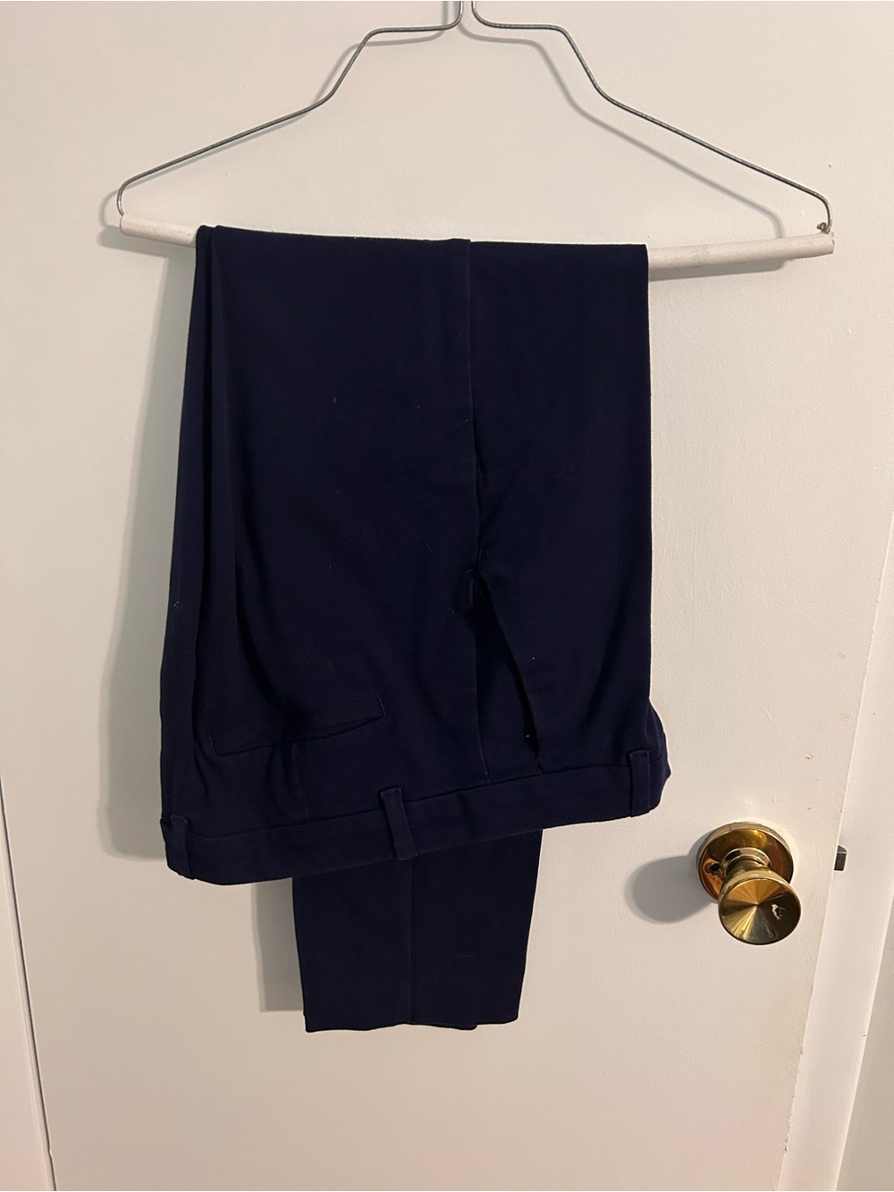 Navy Dress Pants - Classic Straight Leg - Ankle length